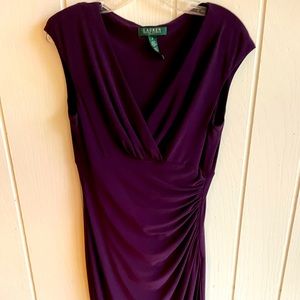 Purple slimming Ralph Lauren dress